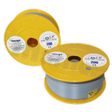 Przewód pojedynczy LGY/H05V-K; z wielodrutową miedzianą żyłą; szary; przekrój 0.35mm2; AWG 22; 500V; -40+105 st.C; 200m.