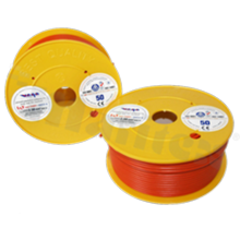 Przewód pojedynczy LGY/H05V-K; z wielodrutową miedzianą żyłą; pomarańczowy; przekrój 2.50mm2; AWG 14; 500V; -40+105 st.C; 50m.