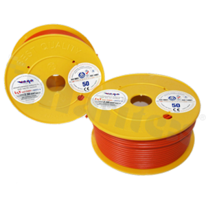 Single wire LGY/H05V-K; with copper multi-strand; orange; cross section 2.50mm2; AWG 14; 500V; -40+105 deg.C; 50m.