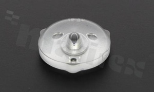 Backlight lens, diameter: 15,8mm, height:5,3mm, hole size for the LED diode: 3,3mm