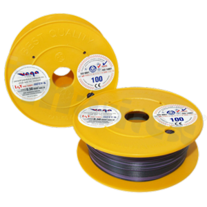 Przewód pojedynczy LGY/H05V-K; z wielodrutową miedzianą żyłą; czarny/fioletowy; przekrój 0.50mm2; AWG 20; 500V; -40+105 st.C; 100m.