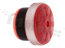 LED Sound transducer; piezoelectric; built-in generator; 12V; 3kHz; 95dB; 32x24mm; red