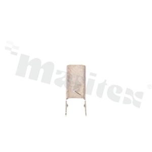 Flat connector 2.8x0.8mm; female; brass; tinned; THT