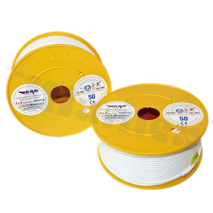 Single wire LGY/H05V-K; with copper multi-strand; white; cross section 2.50mm2; AWG 14; 500V; -40+105 deg.C; 50m.