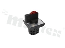 Panel switch; 2-button; 30.0x42.0mm; screw terminals; red and green button.