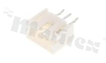 Header for PCB; pitch 2.00mm; 3-contacts; THT; male; top entry; 100V/2A