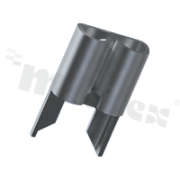 Standard auto blade fuse contact; 0.41mm brass; 30A; THT