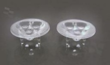 Lens for LED high power; angle: 40 degrees ; Number of LEDs: 3; Dimensions: round 35mm; Height: 15.7mm; material: PMMA; PC; Fastening: glue