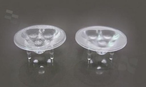 Lens for LED high power; angle: 40 degrees ; Number of LEDs: 3; Dimensions: round 35mm; Height: 15.7mm; material: PMMA; PC; Fastening: glue