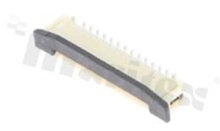 ZIF connector for FFC/FPC; pitch 0.50mm; 26-contacts; SMD; top entry