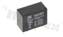 Electromagnetic relay; contact rating current 10A; coil voltage 12VDC; make contact (1A); 5A/30VDC; 5A/240VAC