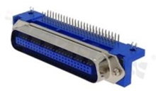 Centronics connector; male; 50-pins; right angle