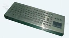 Metalowa klawiatura przemysłowa; IP65; 83 klawisze; touchpad; USB; typu desktop; temperatura pracy  -10+60st.C; wymiary 412mm x 155mm