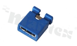 Mini-Jumper; height 6.0mm; pitch 2.54mm; open cover; blue