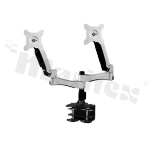 Uchwyt VESA na 2 monitory; montaż na zatrzask; max. obciązenie 20kg; zalecane wymiary monitora 15-24";