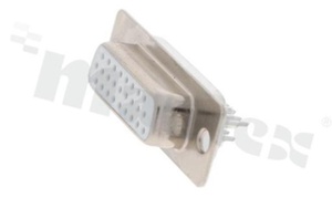 Złącze D-Sub; gniazdo żeńskie; 26-stykowe; 3-rzędowe; styki selektywnie złocone