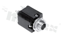 Connector: Jack 6.3mm; socket; female; ways: 3; straight; on panel mounting; THT