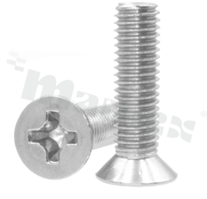 Śruba M3x8; łeb stożkowy; DIN965-ISO7046; stop aluminium 7075-T6; Philips PH1.