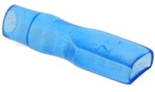 Insulation sleeve for flat connector 4.8mm; for wire OD=3.0mm; L=22mm; W=5.8mm; blue
