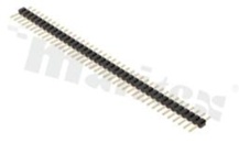 Listwa stykowa do PCB; w rastrze 2.00mm; 1x40 styków; montaż: THT; męska; prosta; jednorzędowe 