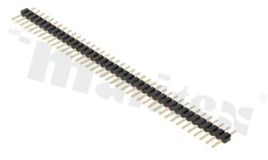 Listwa stykowa do PCB; w rastrze 2.00mm; 1x40 styków; montaż: THT; męska; prosta; jednorzędowe