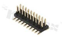 Listwa stykowa do PCB; w rastrze 1.27mm; 2x10 styków; montaż: SMD; męska; prosta; dwurzędowe; z uchwytem pick&place