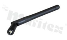 Antenna; stick swivel; ISM; 868MHz; 3.0dBi; VSWR<2.0; linear; omni-directional; SMA; connector mount; fi10x108.5mm; black