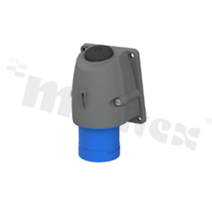 216BS6; Gniazdo panelowe; zasilające AC 3-fazowe; męskie; 16A; 250VAC; IP44; seria Easy&Safe