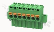 Pluggable terminal block; 5.08mm pitch; 7-ways; female; for wire 2.50mm2 (26-12AWG); R/A; with fixing screw; p.bronze contacts; spring clamp; brass cage; UL 300/10A TUV 320/20A