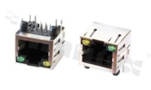 Socket RJ45; 8-contacts; THT; side entry; shielded; size 8; 6u" Au