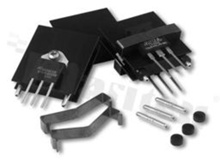 Heatsink; extruded; TO-126; TO-218; TO-220; TO-247; TOP-3; 25.4x35x8mm; with insulation rings; black; anodized aluminium Al 99.5; RoHS.