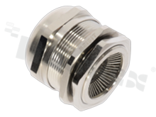 Dławnica kablowa M40; mosiężna niklowana; M40x1.5 20-26mm; flat O-ring; na klucz 50; EMC