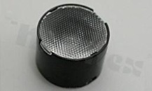 Soczewka do diod LED high power; kąt rozsyłu: 21 do 30 stopni FWHM; ilość diod: 1; rozmiar: okrąg 22mm; wysokość: 14.7mm; rodzaj materiału: PMMA; PC; sposób mocowania: taśma