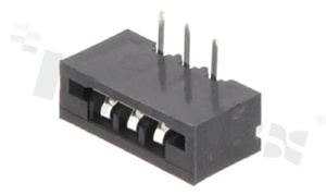 Non-ZIF connector for FFC/FPC; pitch 2.54mm; 3-contacts; THT; side entry