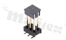 Listwa stykowa do PCB; w rastrze 2.54mm; 2x3 styków; SMD; męska; prosta, wysoka 10.4 / 3.8mm