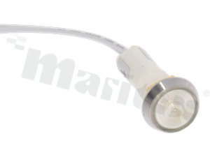 Lampka sygnalizacyjna; 10mm; wyprowadzone przewody; plastik; podświetlenie białe; LED 110V