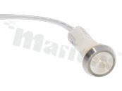 Lampka sygnalizacyjna; 10mm; wyprowadzone przewody; plastik; podświetlenie białe; LED 110V