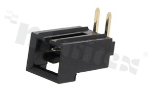 Header for PCB; pitch 2.54mm; 2-contacts; THT; male; side entry; 250V/3A