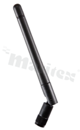 Antena; prętowa łamana; ISM; 868MHz; 2.0dBi; VSWR<2.0; liniowa; SMA; przykręcana; 87.7x32.3mm; czarny