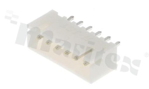 Header for PCB; pitch 2.50mm; 6-contacts; THT male; top entry; 250V/3A