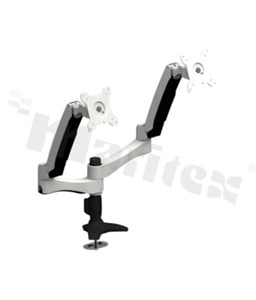 Uchwyt VESA na 2 monitory; przykręcany na śrubę; max. obciązenie 20kg; zalecane wymiary monitora 15-24";