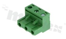 Pluggable terminal block; 7.50mm pitch; 3-ways; female; for wire 2.50mm2(28-12AWG); wire insertion direction same as plug-in direction; p.bronze contacts; brass cage; UL 300V/15A TUV 400V/20A