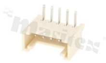 Header for PCB; pitch 2.00mm; 5-contacts; THT; male; side entry