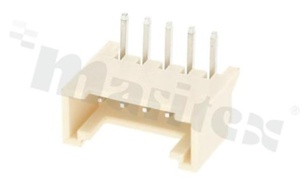 Złącze Kablowe do PCB; w rastrze 2.00mm; 5-stykowe; montaż THT; męskie; poziome