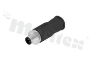 Złącze Conec 43-00100, M12 4pin, kodowanie A, męski, proste, skręcany, zaciski śrubowe, 7,5A, IP67