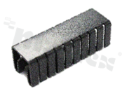 Radiator; prasowany; TO-220; TO-262; 38.1x12.8x12.7mm; czarny; anodowane aluminium AL5052; RoHS.