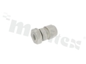 Dławica kablowa M12; nylonowa; M20x1,5 3- 6,5mm;flat O-ring; z nakrętką; szara