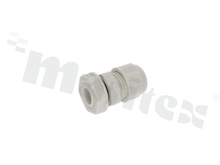 Dławica kablowa M12; nylonowa; M20x1,5 3- 6,5mm;flat O-ring; z nakrętką; szara