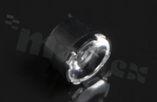 Lens for LED high power; angle: 12 to 34 degrees FWHM; Number of LEDs: 1; Dimensions: round 10mm; Height: 6.9mm; meterial: PMMA; PC; Fastening: glue