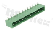 Listwa zaciskowa rozłączalna; w rastrze 5.08mm; 12-torowa; męska; kątowa; zabudowana; UL 300V/8A; TUV:250V/7A